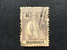 Mozambik 1922, rzymska bogini Ceres 6 Cts. Podwójne wrażenie błędu. Scott MZ191