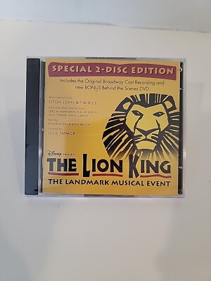 2009 DVD THE LION KING New in Package Special 2-Disc Edition Musical Event BONUS