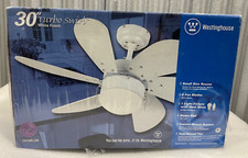 Westinghouse Turbo Swirl 30-Inch Six-Blade Indoor Ceiling Fan for Small Rooms
