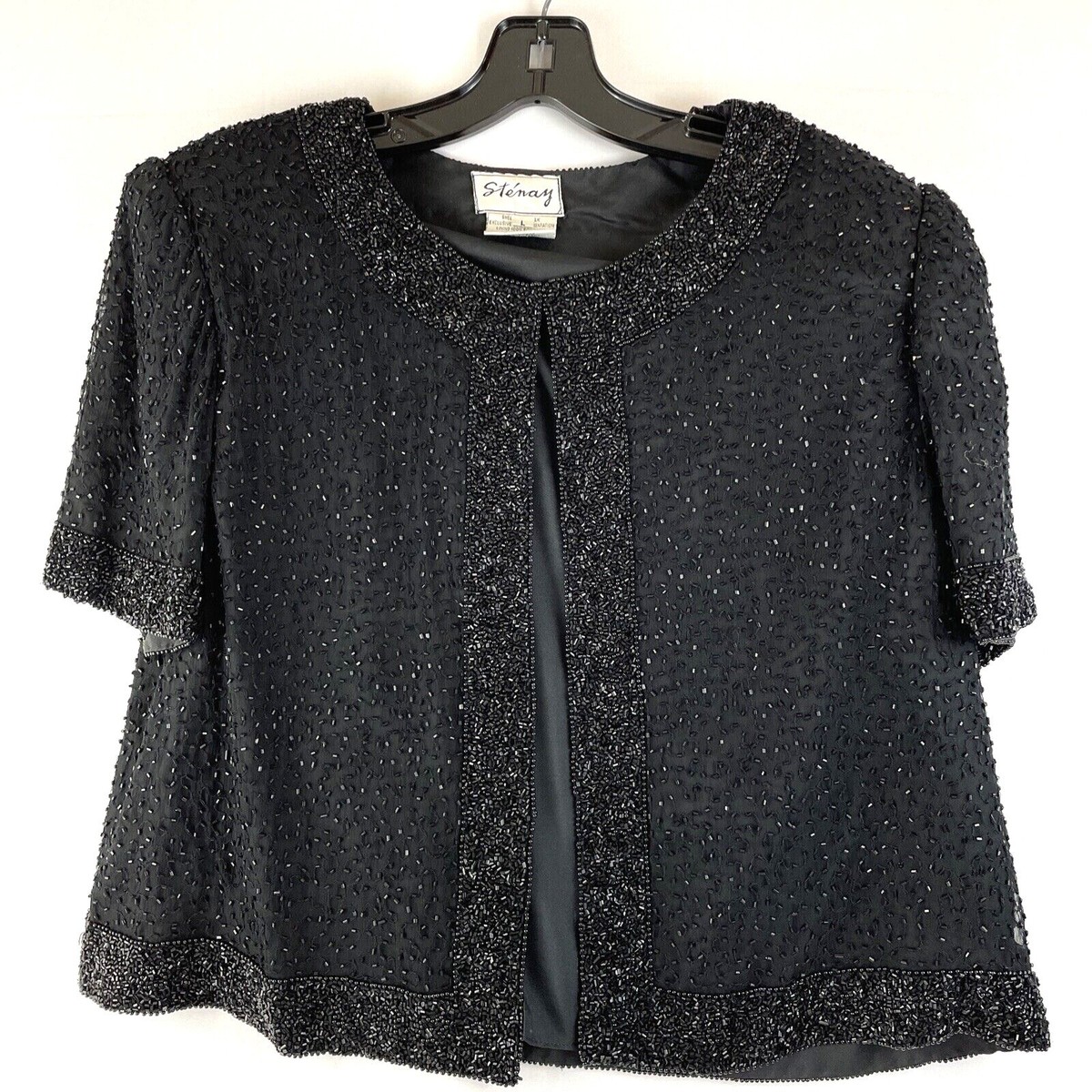 Beaded jacket evening wear