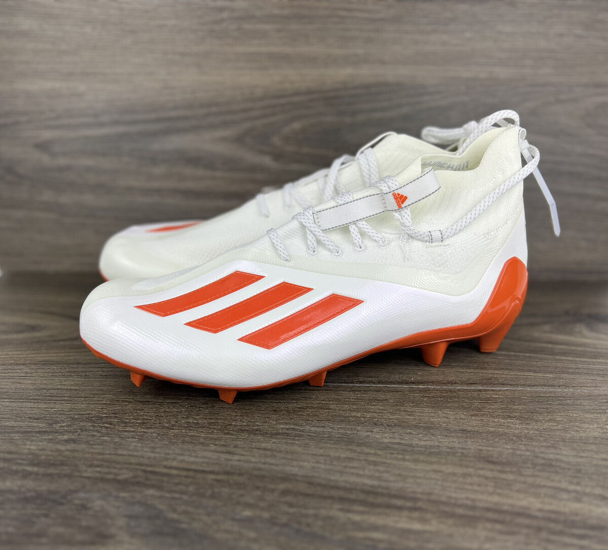 Adidas Adizero Primeknit Football Cleats Orange White Mens Adidas Adizero Primeknit Football Cleats Orange White Mens