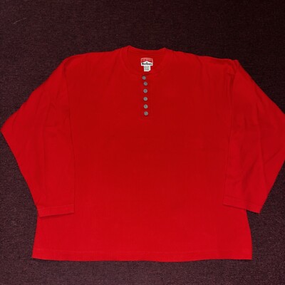 VINTAGE Marlboro Thermal Shirt Mens Sz XXL Red 90s Unlimited