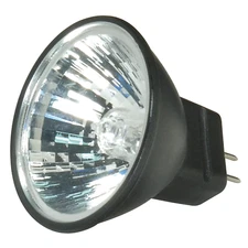 Satco S4173 Lensed 20W MR11 FTD Black 12V Bi-Pin 2-Pin GZ4 30° Degree Reflector