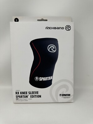 Rehband RX Knee Sleeve Spartan Edition #105336-01 | 5MM MedSupport Unisex - NWT