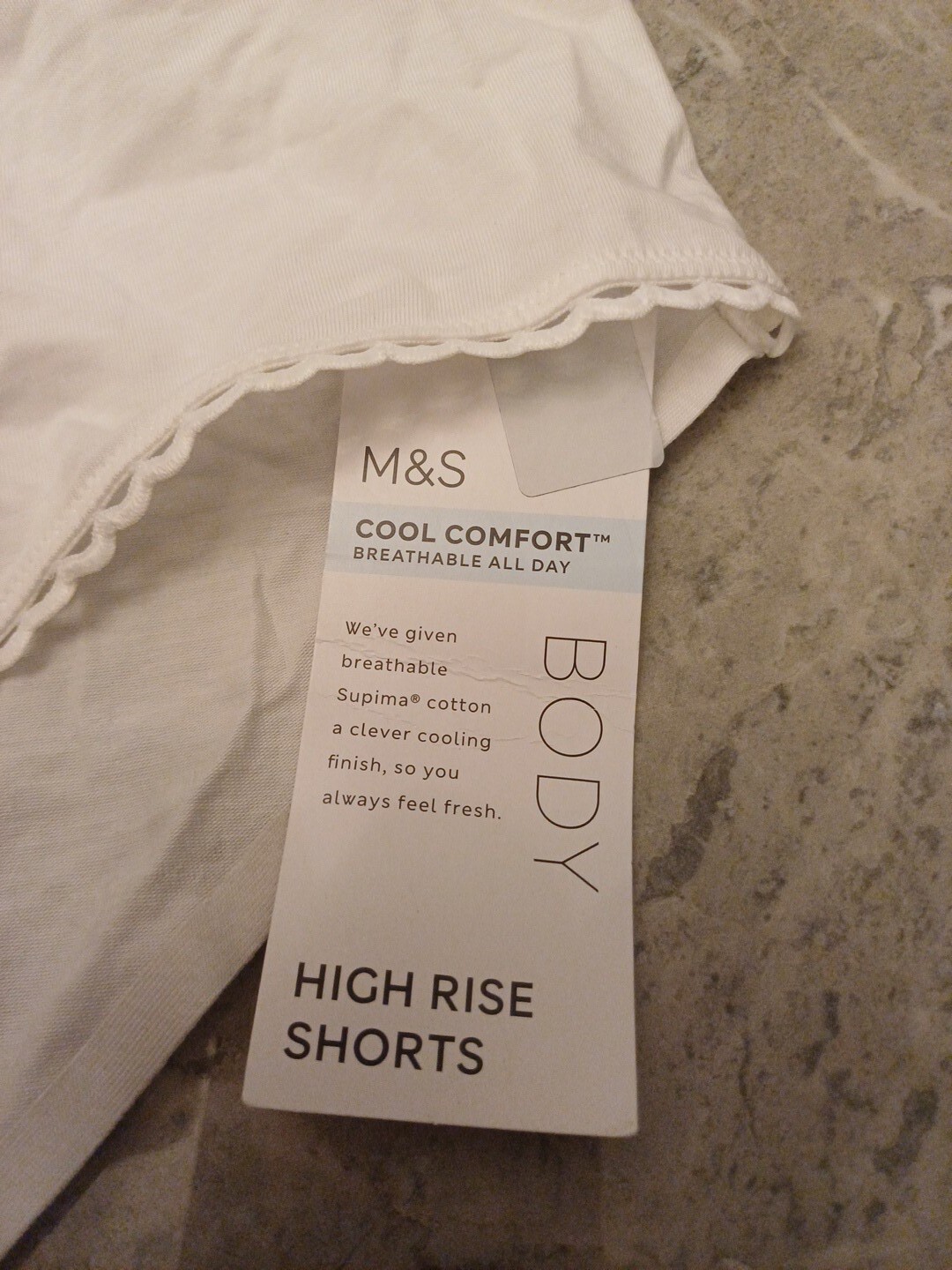 M&S Body Cool Comfort Cotton Rich High Rise Shorts Knickers Size 22