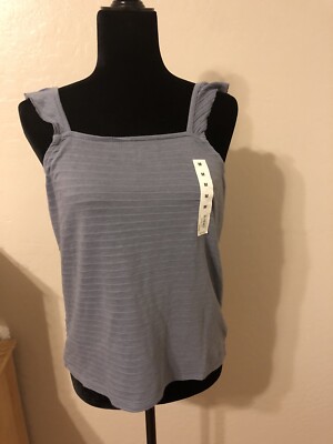 Country Blue Tank Top Juniors Medium Orig $24