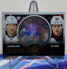 2024-25 Upper Deck SPX ALEKSANDER BARKOV JACK HUGHES #EX-5 EXCELLENCE REDEFINED