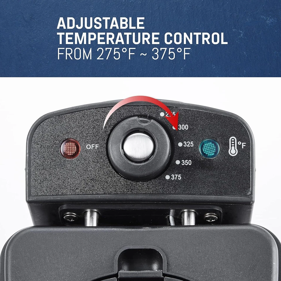 Freidora Eléctrica De Aceite 8.2 Tazas Olla Para Pollo Frito Papa Fritas MEJOR Foto 4 de 4