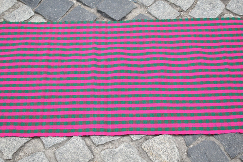 Pink Turkish Runner Kilim 17'' x 63'' Vintage West Anatolian Hallway Kilim Rug - Picture 8 of 11