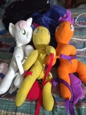 Unique My Little Pony Cutie Mark Crusaders backpack plushies with capes