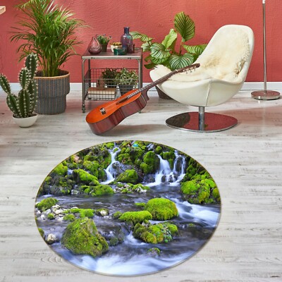 3D Moss River ZHUA3775 Game Non Slip Rug Mat Photo Carpet Zoe