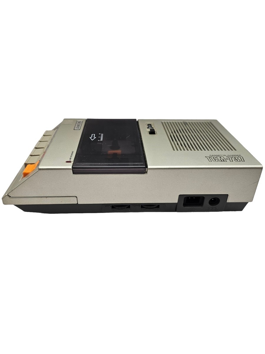 Vintage Sony TCM-737 Cassette Corder Tape Recorder Player-