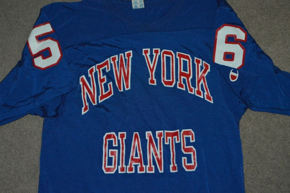 Винтажная футболка Lawrence Taylor New York Giants Champion стиль Durene средний размер 1980-е - Изображение 2 из 4