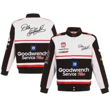  Nascar Dale Earnhardt Sr Goodwrench Cotton Jacket JH Design  Black White New