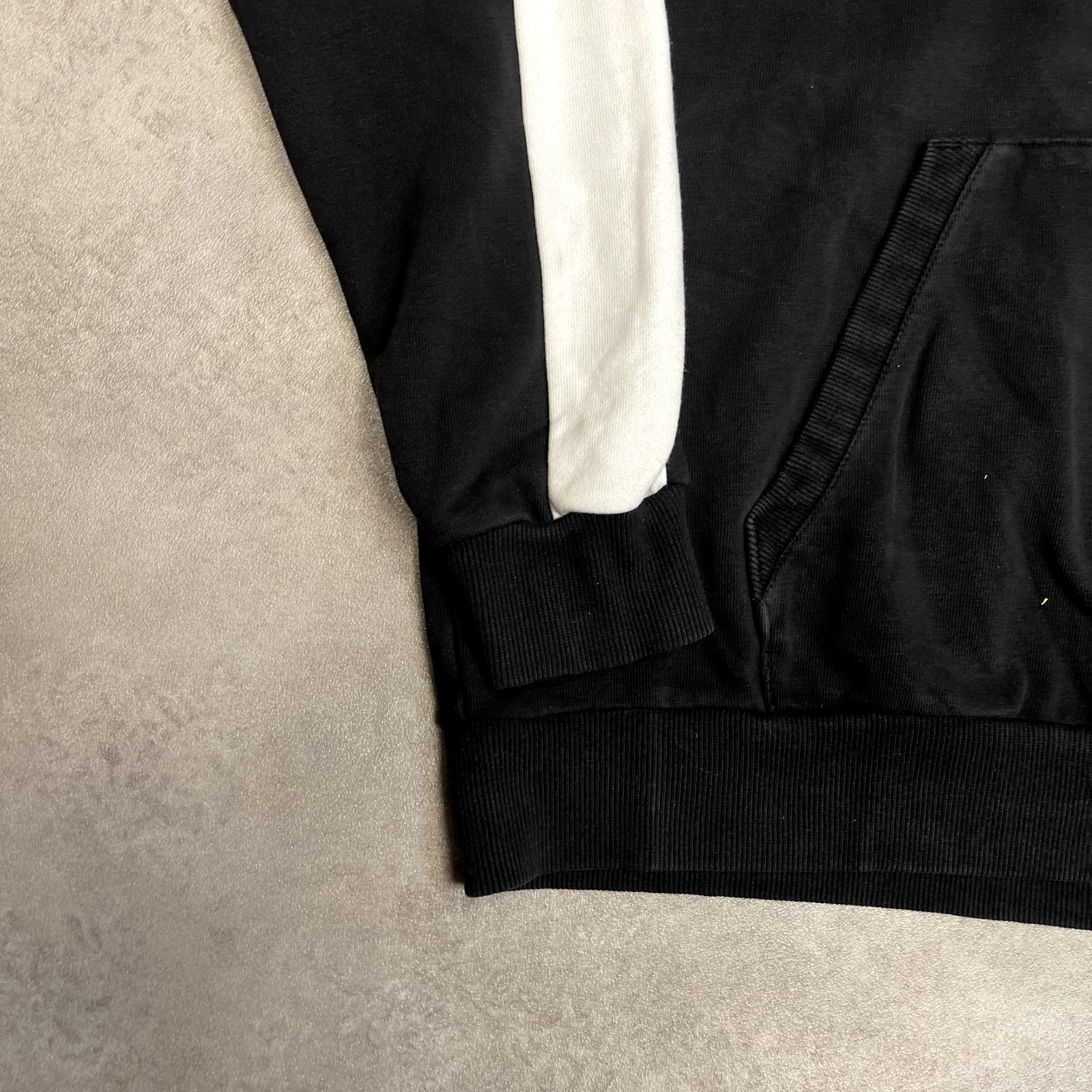 Puma Hoodie Mens Y2K Spellout Pullover Vintage Sweatshirt, Black, Large image 5