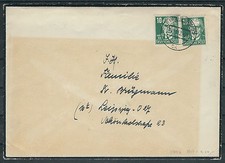 SBZ-DDR Mi.Nr. 330 als MiF auf schwarzem Ortsbrief