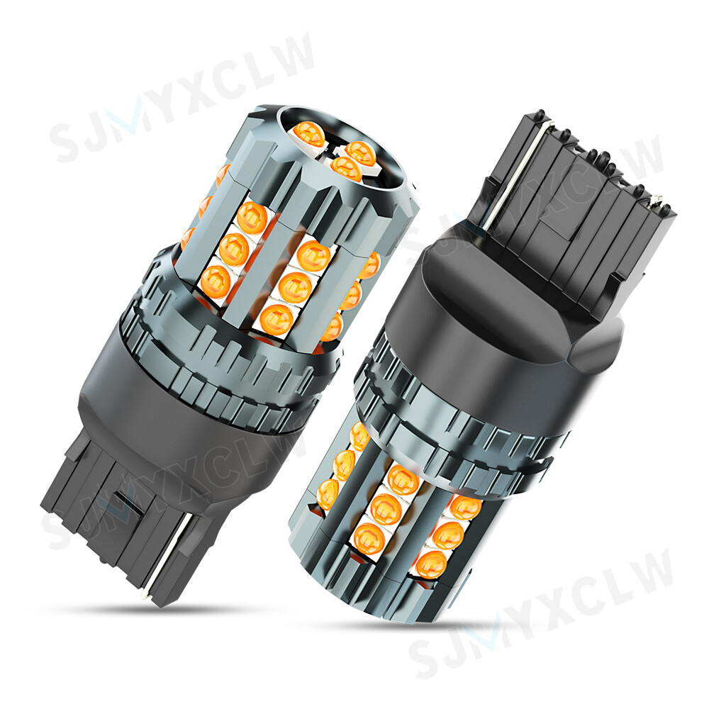 For Honda Civic 1996-2019 -7443 7440 T20 Amber Yellow LED Bulb