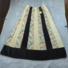 Vintage 70s Chessa Davis Skirt Women Made in USA Sex Symbol Prairie Maxi Peasant