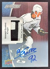 2023-24 Upper Deck Engrained Memorabilia Auto Mahogany Brandt Clarke RC Auto /35