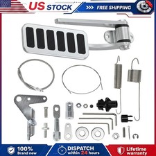Rat Rod Pedal Polished Aluminum Floor Mount Easy Setup Throttle Mod Kit 9100212