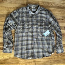 Marmot Bayview Midweight Flannel LS Long Sleeve Shirt Brown Size XXL