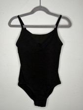 Cat  Jack Black Cami Dance Leotard Girls Size M 7/8 