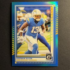 Keenan Allen 2025 Donruss Optic Neon Blue Color Match Prizm /399 #187 Chargers