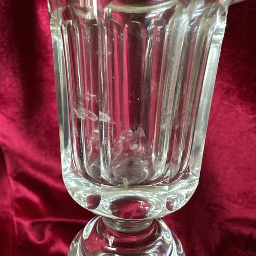 WATERFORD SINGLE CANDLE HOLDERS, Cut Lead Crystal, 8", Made in Ireland, 2PCS SET - Picture 11 of 13