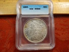 1884 United States Morgan Silver Dollar $1 ICG Graded MS65 - Free S&H USA