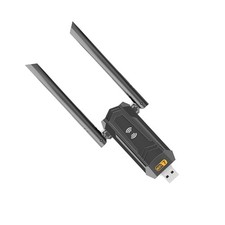 WiFi 7 Network Adapter USB 3.0 Tri-Band 6500Mbps Wireless Dongle for Windows