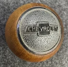 Wood Wooden CHEVY Bowtie Gear Shift Knob Handle Accessory Truck Camaro Nova GM