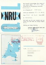 1966 QSL : NRU - Nederlandsche Radio Unie, Hilversum, Pays-Bas