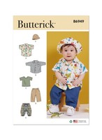 Schnittmuster Babyhemd Und Hose Butterick B6949 A XS-L (Gr. 43-87) Dt. Anl.