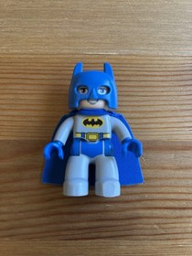 LEGO Duplo Batman Minifigure Figure w/ Cape + Batwing Plane DC, 10545, 10823