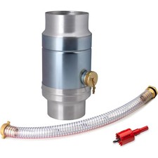 - Regenwasser Sammler 100mm, 45cm Schlauch, frostsicher, automatische Bef llung