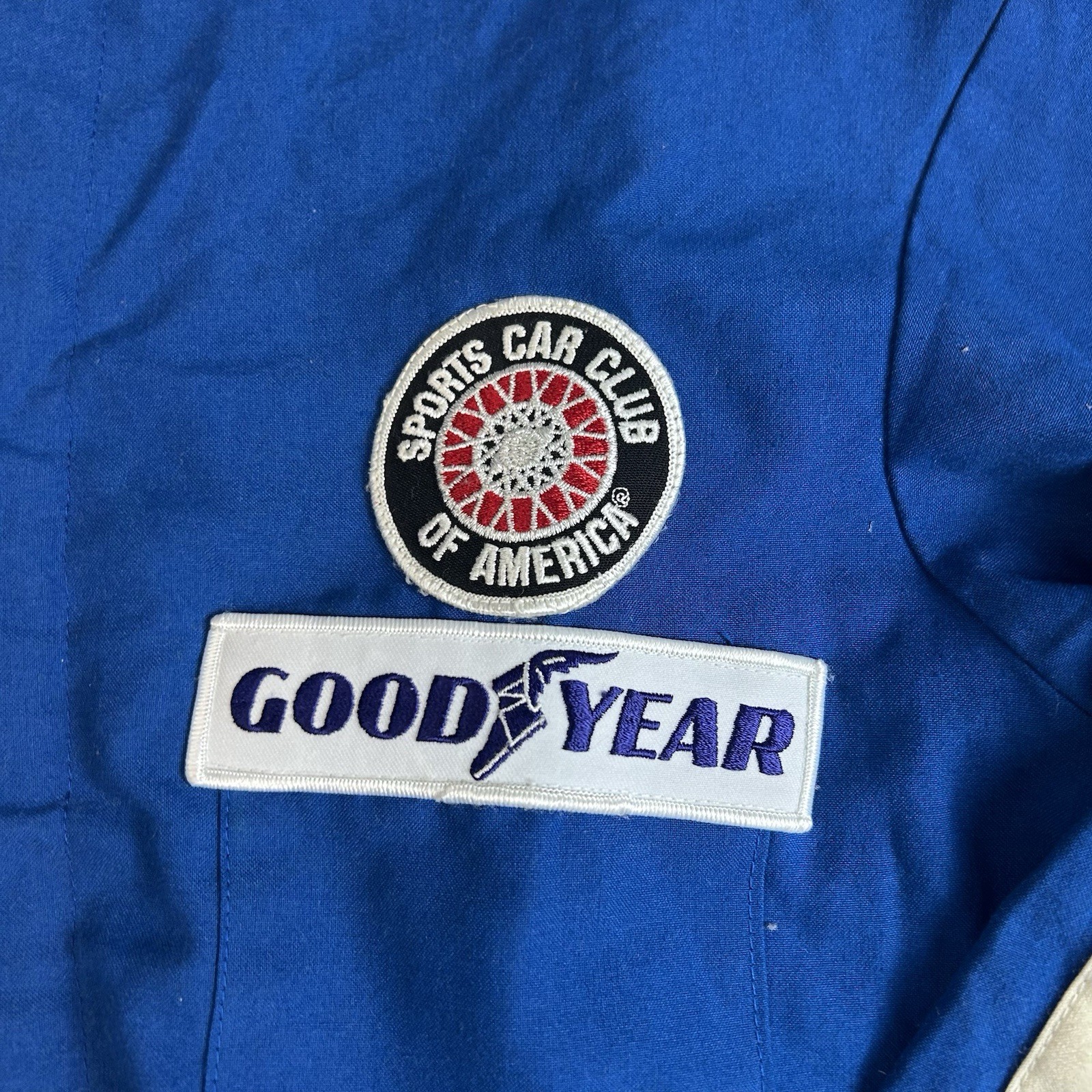 Vintage SCCA Safe Quip Goodyear Race Suit Size Large 70s