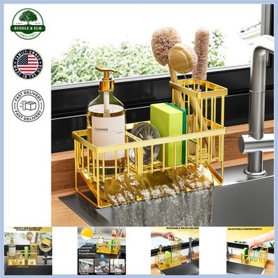 304 Stainless Steel Sink Caddy with Dustproof Design & Space Saving Features