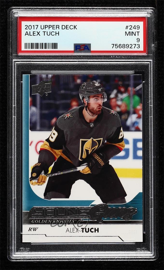 2017-18 Upper Deck Young Guns Alex Tuch #249 PSA 9 MINT 05za