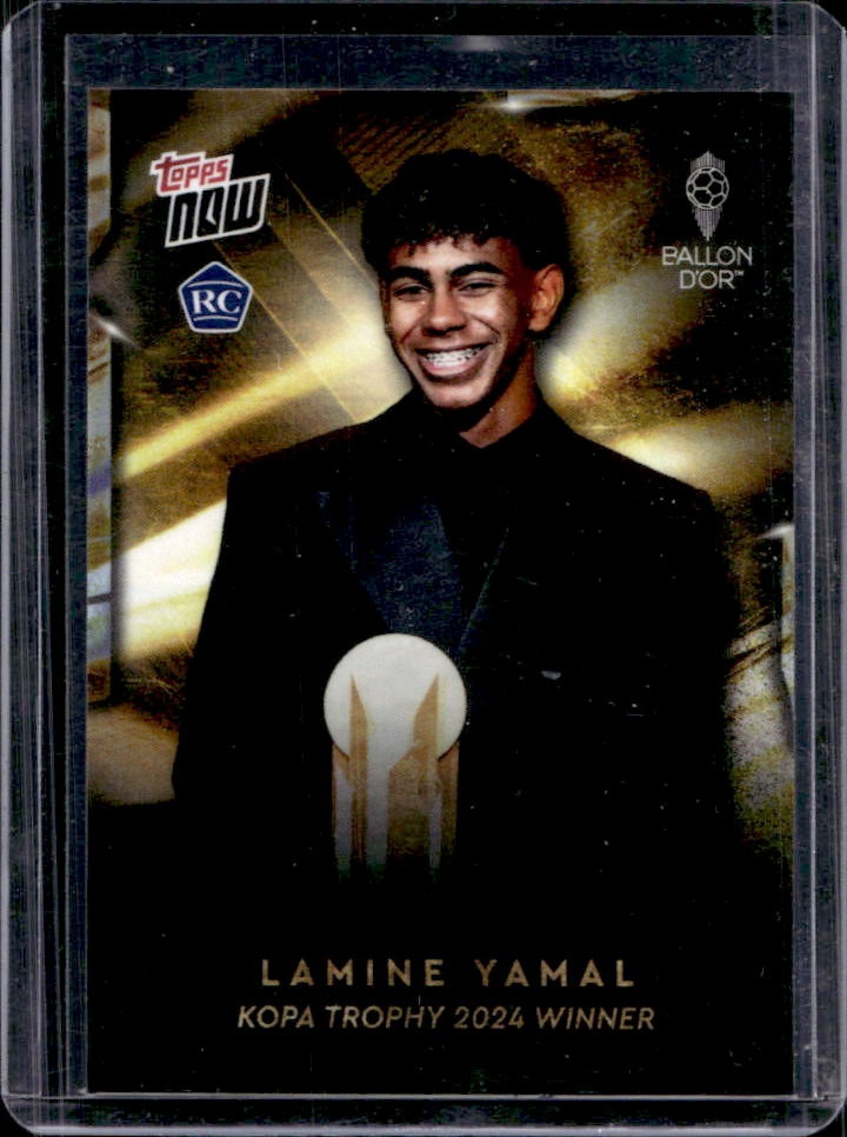 2024 Topps Now Ballon D'OR Lamine Yamal Kopa Trophy RC Rookie view 1