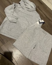 Boys Champion 2PC Fleece Hoodie And Shorts Set Size L
