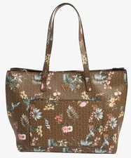 Image of GUESS Brown Patterned Tote Bag Brand New with Tags