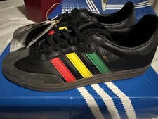 Adidas Samba Jamaica / Rasta Pack ‘Black Version’ - Size UK 7.5  