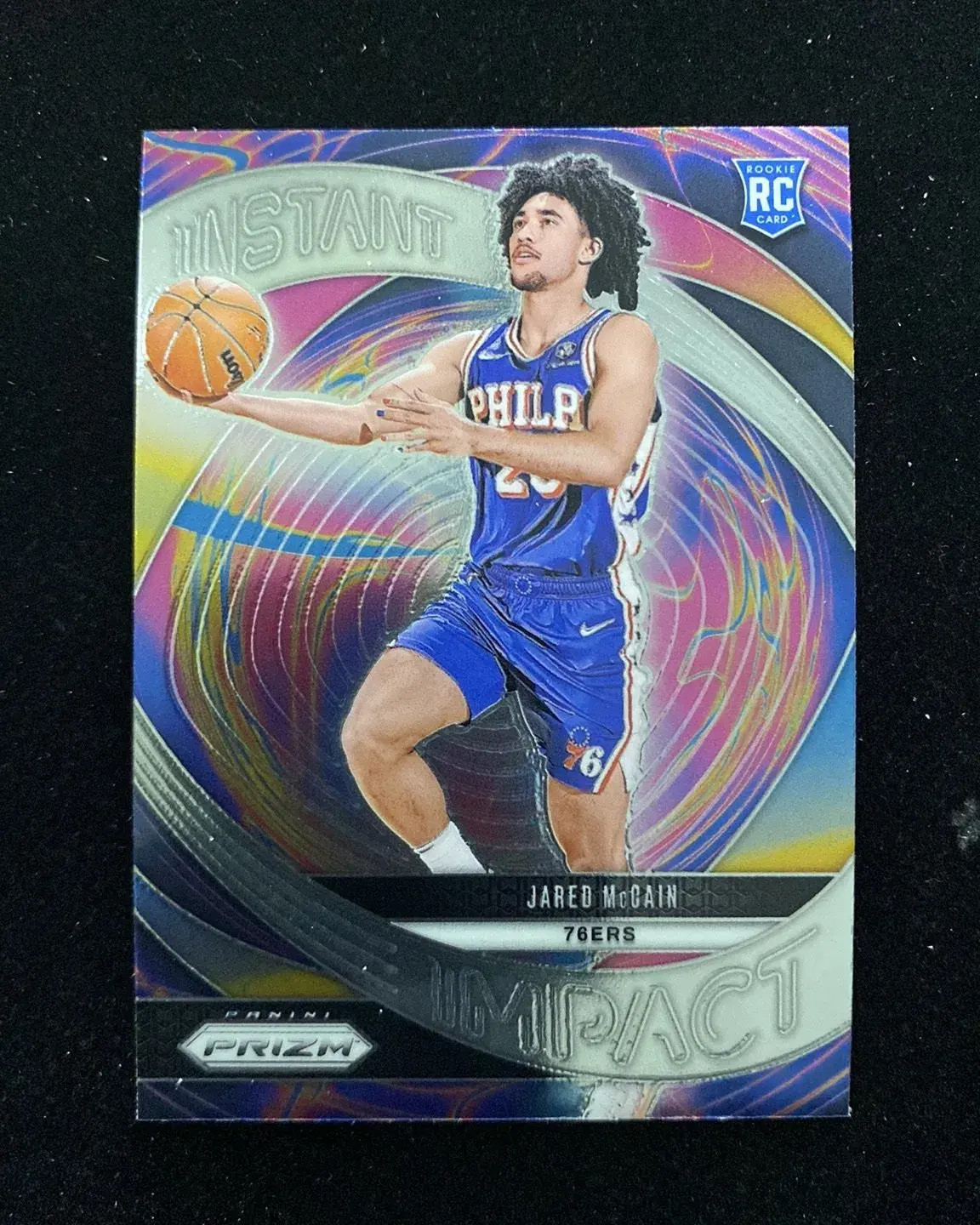 2024-25 Panini Prizm Instant Impact #10 Jared McCain RC Rookie 76ers OC06