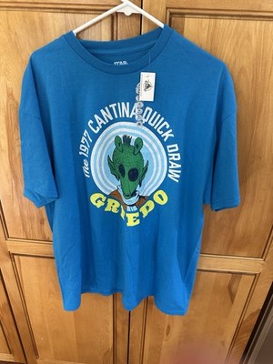 Disney Parks Star Wars XL The 1977 Cantina Quick Draw Greedo Shirt NWT!