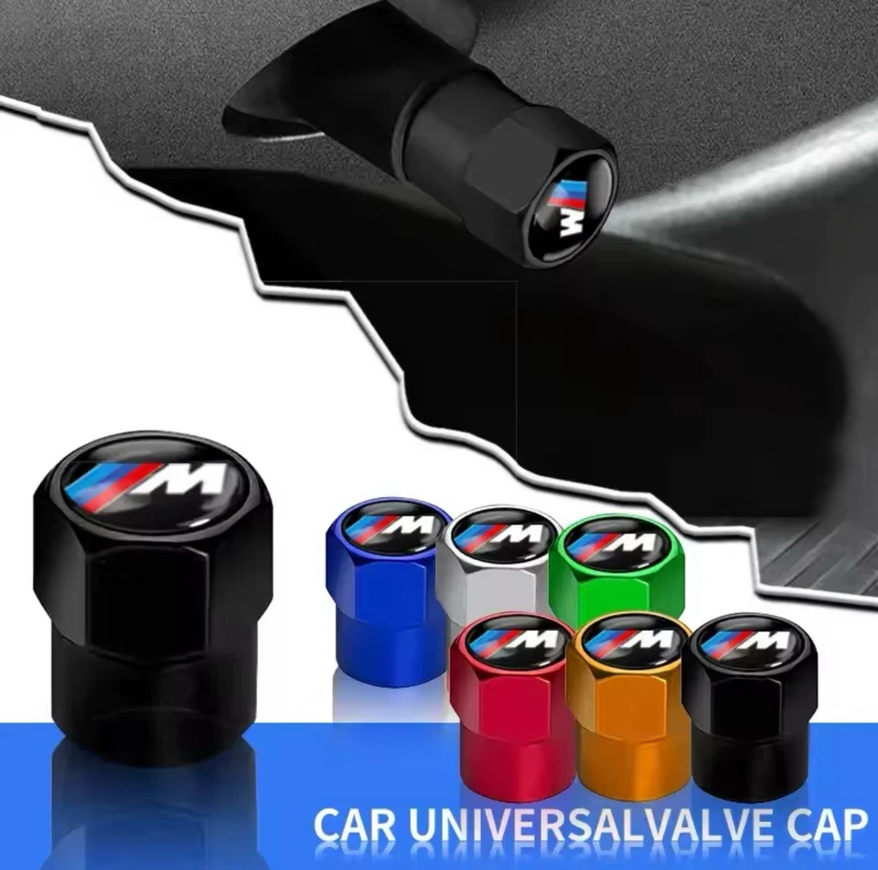 Tapas de vástago de válvula azul para BMW M Power M2 M3 M4 M5 M6 ENVÍO GRATUITO EE. UU. Foto 4 de 4