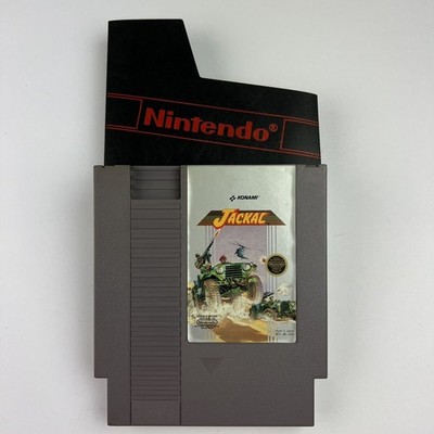 Vintage Nintendo NES 1986 Jackal Konami Video Game w/ Nintendo Branded Sleeve