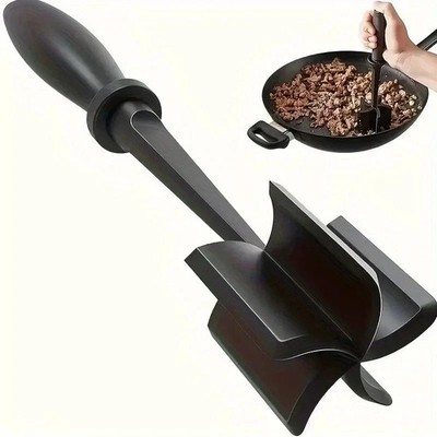 Pampered Chef Mix Chop Meat Chopper Black Nylon Crumble Mixer Masher**