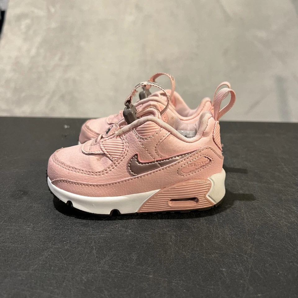 Nike Air Max 90 Toggle Shoes Toddler 5C Pink Foam Slip On Sneakers CV0065-600 - Image 3 of 4