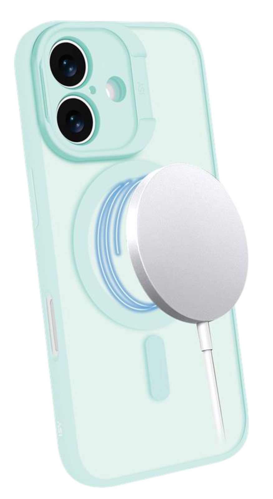 ISY ISC-2454 MagISY, Задняя крышка, Apple, iPhone 16, Минтгрюн