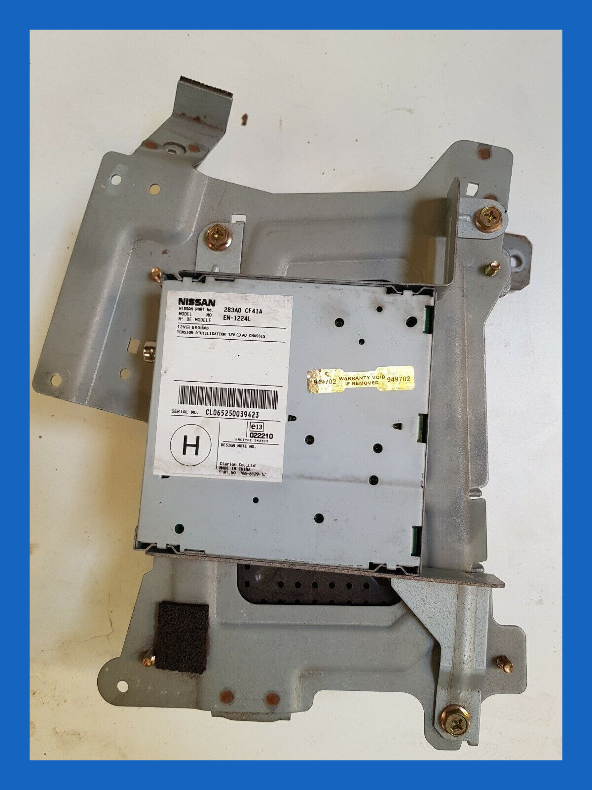 Nissan 350z 03-09 Radio Steuergerät ECU Clarion Modul 283A0 CF41A